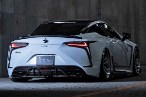 Rowen Rear Diffuser (Wet Carbon) for Lexus LC500 Convertible (URZ100 ...