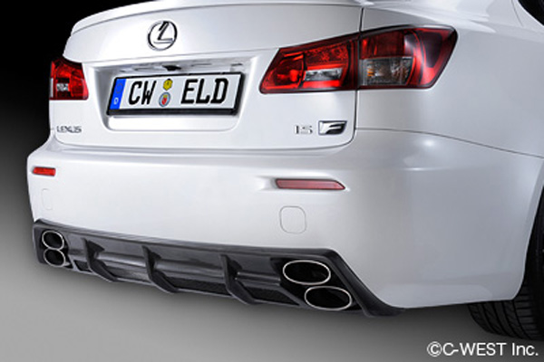 C-West Type-1 3P Aero Set (Carbon) for Lexus IS F (USE20) 2008-2014 - Image 3