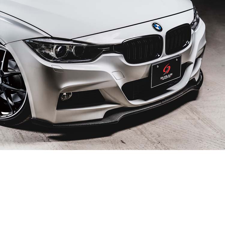 Silk Blaze Type-S Front Lip Spoiler (Carbon) for BMW 3-Series M Sport (F30)  2013-2018