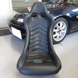 Car Make Corns Bucket Seat Black Leather Herringbone for Mazda MX-5 Miata