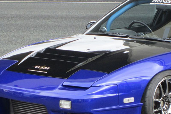 Car Modify Wonder GLARE Aero Hood (FRP) for Nissan 180SX (RPS13