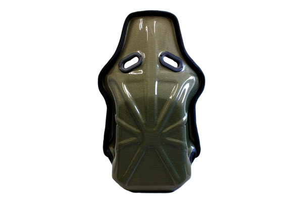 KSP ENGINEERING Bucket Seat, Black Fabric, Carbon