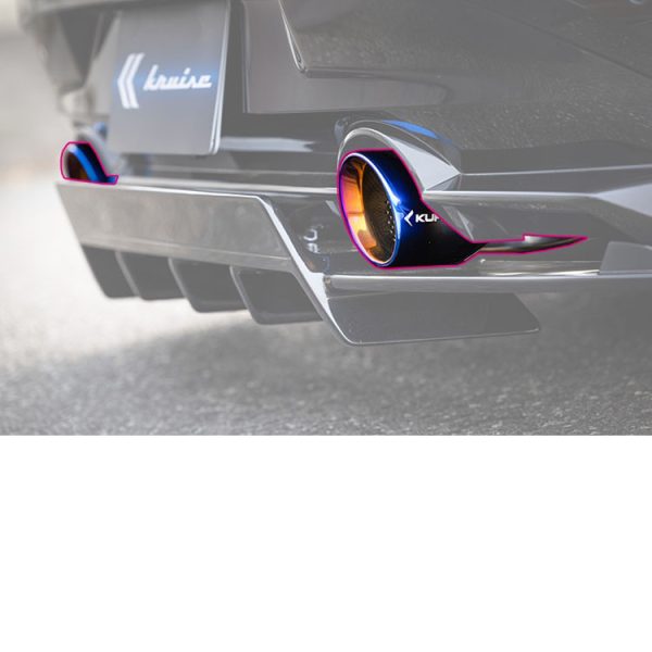 Kuhl Racing Rz 34 Kuhl Racing KR-RZ34RRW Slash Cut Dual Tip Exhaust (Stainless) for ...