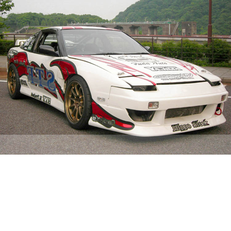 小物 ppp Hippo Sleek 3P Type 2 Aero Set (FRP) for Nissan 180SX (RPS13) 1989