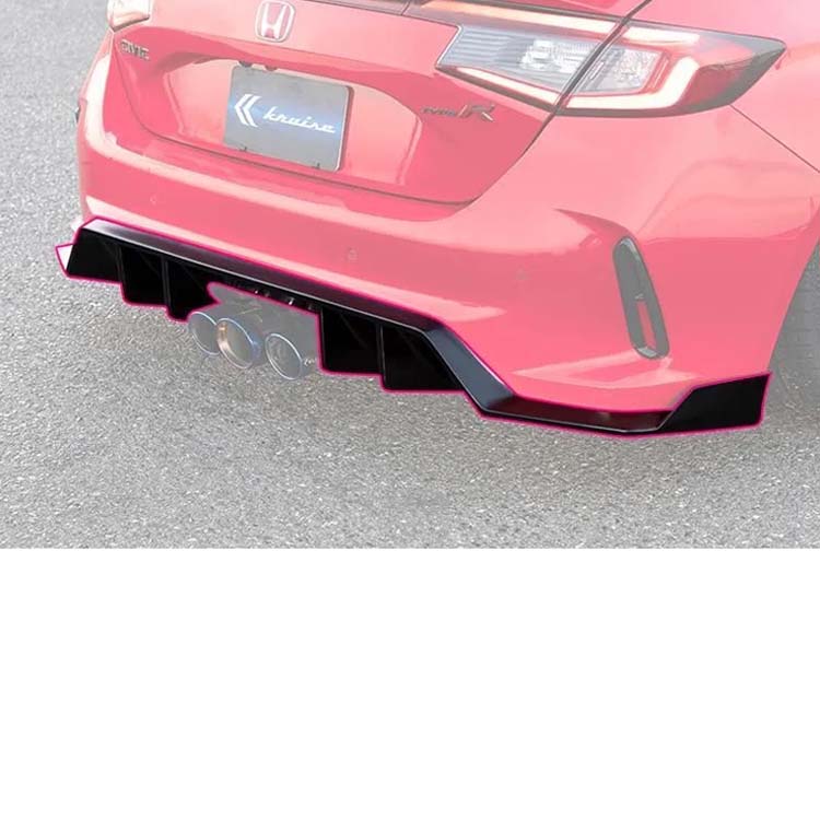 Kuhl Racing Kruise KR-FL5RR Rear Half Diffuser for 2023+ Honda Civic Type-R (FL5)