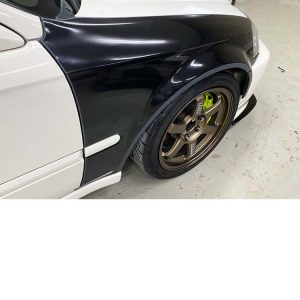 Mode Parfume Front Wide Fenders w/ Bumper Extensions (FRP) for Honda Civic (EK) 1999-2000