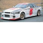 Aero Tech Japan Rando Sports 3P Aero Kit (FRP) for Nissan Skyline GT-R (BNR34) 1999-2002