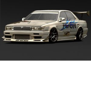 G-Corporation FLASH Type-2 3P Aero Set (FRP) for Nissan Laurel (C33) 1989-1993