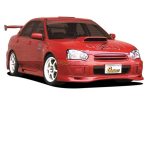 GP Sports Chokets 3P Aero Set (FRP) for Subaru Impreza WRX/STi (GDB-E) 2004-2005