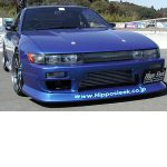 Hippo Sleek D-PAD 3P Aero Set (FRP) for Nissan Silvia (S13) 1989-1994