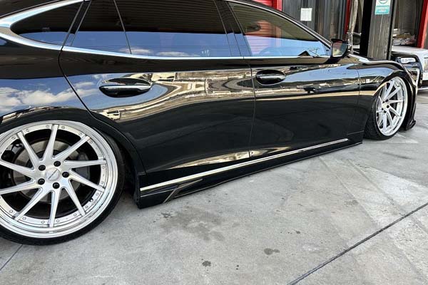 Job Design Guns Style Stance 3P Aero Set (FRP) for Lexus LS500 F-Sport (VXFA5#) 2021+