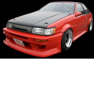 Run Free Alpha Style Type-II 3P Aero Set (FRP) for Toyota Levin (AE86) 1983-1987
