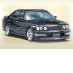 Wise Square Type-1 3P Aero Set (FRP) for Nissan Cedric/Gloria Gran Turismo (Y33) 1995-1996
