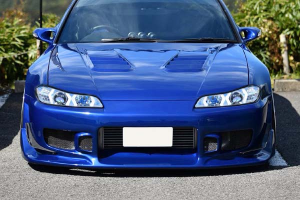 78works V4 Angel Eye LED Headlights Chrome for Nissan Silvia (S15) 1999-2002