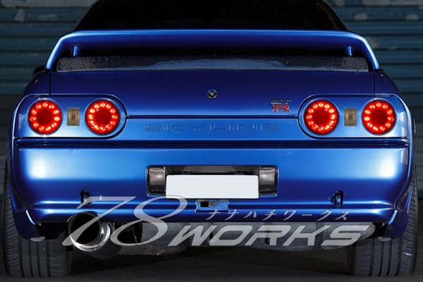 78works LED Tail Lamps Red/Clear for Nissan Skyline Coupe & Skyline GT-R (R32) 1989-1994