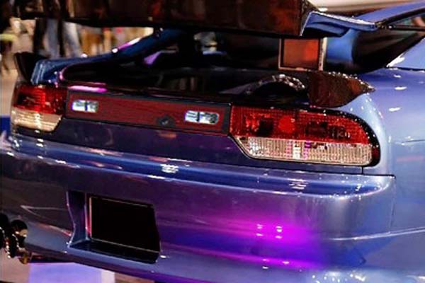 78works Crystal Tail Lamps w/ Center Lamp Red/Clear for Nissan 180SX (RPS13) 1989-1995