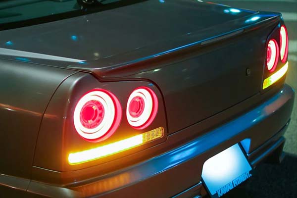 78works LED Tail Lamps Clear for Nissan Skyline Sedan (R34) 1999-2002