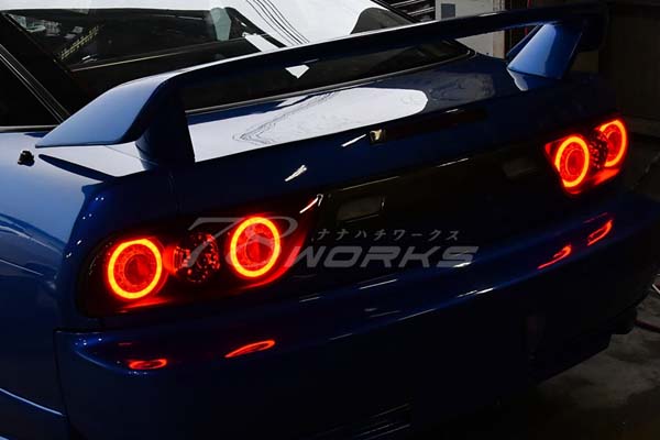 78works V3 LED Tail Lamps Clear for Nissan 180SX (RPS13) 1996-1998