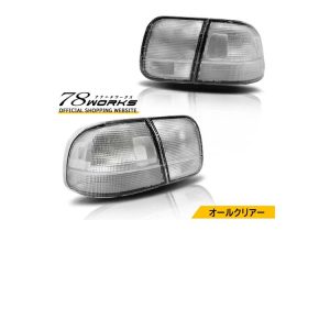 78works Tail Lamps Clear for Honda Civic Coupe (EK#) 1996-1998