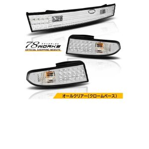 78works LED Tail Lamps Clear for Nissan Silvia (S14) 1995-1998