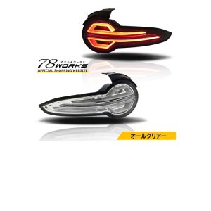 78works LED Tail Lamps w/ Sequential Turn Signals Clear for Mazda MX-5 Miata (ND) 2016-2023