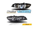 78works V5 LED Headlights Low Beam Model Black for Nissan Silvia (S15) 1999-2002
