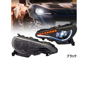78works V4 LED Headlights w/ Sequential Turn Signals Black for Toyota 86 (ZN6) & Subaru BRZ (ZC6) 2013-2020