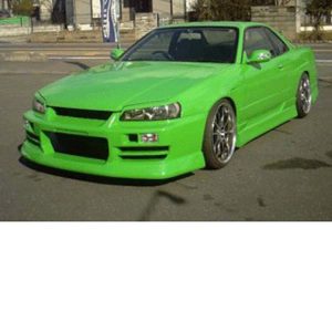 BSK Factory 3P Aero Set (FRP) for Nissan Skyline Coupe (R34) 1999-2002