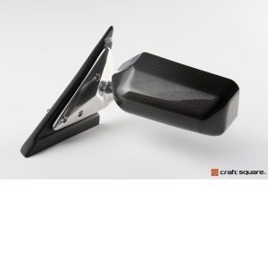 Craft Square Touring Competition Side Mirror Set, TCA/RF, Blue Anti-Glare (Dry Carbon Fiber) for Nissan Skyline GT-R (BNR32) 1989-1994 (Copy)
