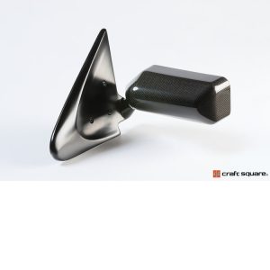 Craft Square Touring Competition Side Mirror Set, TCA/RF, Blue Anti-Glare (Dry Carbon Fiber) for Honda Integra (DC5) 2002-2006